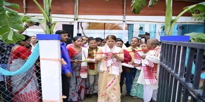 Hon’ble Finance, Women & Child Development Minister Shri Ajanta Neog, inaugurated the Improvement of Meranodi FIS under RIDF XXIX (NABARD) under Golaghat Sarupathar Division