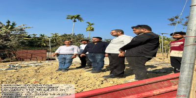 Hon’ble District Commissioner, Golaghat, visited the Lift Irrigation Scheme (LIS) from River Doyang at Rajabari for Amguri, Kachamari and Choudang Pathar areas under RIDF XXIX (NABARD) to review the progress of the project.