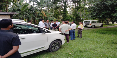 Honorable Commissioner & Secretary sir visited korhali gaon LIS under Nagaon- Batadraba Roha Div, Irrigation
