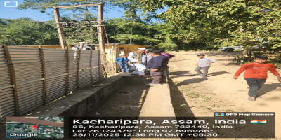 Site visit by Additional Chef Engineer( O&M) along with Executive Engineer, AEE, SO and field staffs for the LIS from River Jamuna at Namati 10 point ( Point no-1&3 ) under M&R works 2025-26, Hojai- Lumding- Binnakandi Division (Irrigation)