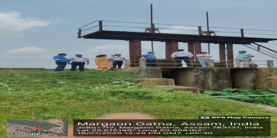 Visit of Additional Chief Secretary (Irrigation) to Kaloo FIS in South Salmara-Mankachar District Accompanied by Chief Engineer (Irrigation), Deputy Commissioner (South Salmara-Mankachar), and Other Departmental Officials