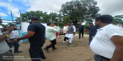 Honourable minister of Irrigation has inaugurated the scheme of Sakumata FIS under NABARD of Biswanath Behali Division 