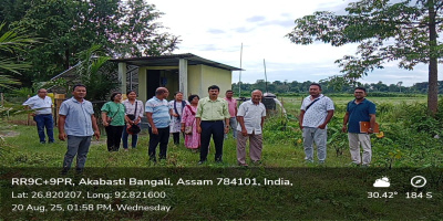 Addl. CE ,O&M(Minor and Micro Irrigation) cum Guardian Officer of Sonitpur District & Director,O&M(Minor &Micro Irrigation) along with EE, AEE and officials of Tezpur-Rangapara Division, visited various schemes under Tezpur and Rangapara LACs