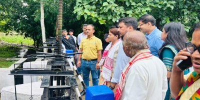 Hon’ble Finance, Women & Child Development Minister Shri Ajanta Neog, inaugurated the Improvement of Meranodi FIS under RIDF XXIX (NABARD) under Golaghat Sarupathar Division