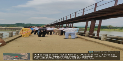 Visit of Additional Chief Secretary (Irrigation) to Kaloo FIS in South Salmara-Mankachar District Accompanied by Chief Engineer (Irrigation), Deputy Commissioner (South Salmara-Mankachar), and Other Departmental Officials