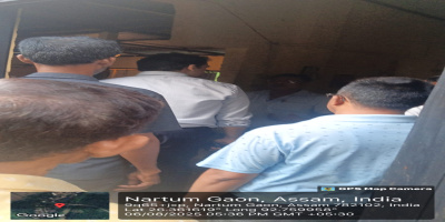 Honorable Commissioner & Secretary sir visited korhali gaon LIS under Nagaon- Batadraba Roha Div, Irrigation