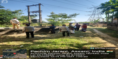 Site visit by Additional Chef Engineer( O&M) along with Executive Engineer, AEE, SO and field staffs for the LIS from River Jamuna at Namati 10 point ( Point no-1&3 ) under M&R works 2025-26, Hojai- Lumding- Binnakandi Division (Irrigation)