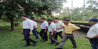 Honorable Commissioner & Secretary sir visited korhali gaon LIS under Nagaon- Batadraba Roha Div, Irrigation
