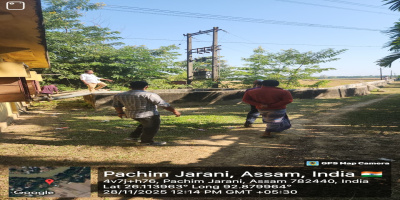 Site visit by Additional Chef Engineer( O&M) along with Executive Engineer, AEE, SO and field staffs for the LIS from River Jamuna at Namati 10 point ( Point no-1&3 ) under M&R works 2025-26, Hojai- Lumding- Binnakandi Division (Irrigation)
