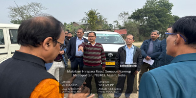 A NEDFI team, led by Prof. Dr. Nayan Sarma, along with Er. F. M. Siddique, Chief Engineer (Irrigation), Assam and Er. Gopal Chetri, Deputy Secretary (Works) to the govt. of Assam, Irrigation visited the Maloibari Irrigation Scheme. During the visit, they engaged with farmers to discuss deficit irrigated cultivation and no-tillage farming practices.