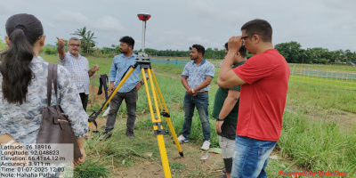 Additional Chief Engineer (Inspection and Quality Control) Visits Hahara ELIS under RIDF-XXX (NABARD) , Young Engineers Engaged in DGPS-Based Command Area Assessment