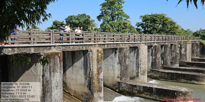 Field visit Chief Engineer, K M Gopal Sena Rajkumar and Additional Chief Engineer (Major and Medium), Operation and Maintenance, Paban Chandra Choudhury