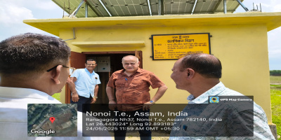 Visit of Secretary Sir, Dy Secretary (Works) Sir alongwith SE,Nagaon Circle to various irrigation schemes