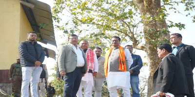 Visit of the Hon’ble Minister, Irrigation Department to Basundhari LIS under Raha LAC