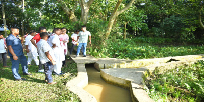 Hon’ble Minister, Irrigation Sir has visited Tokravitha Pump Centre of Maloibari ELIS and also discussed with the local farmers regarding having of assured irrigation facilities.