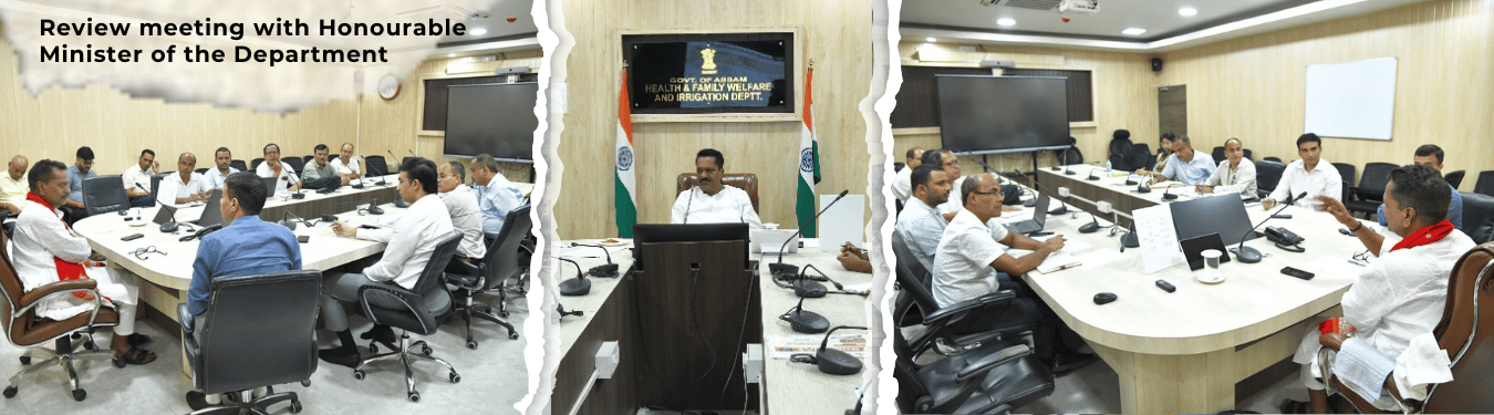 Review meeting chaired by Hon'ble Irrigation Minister. 